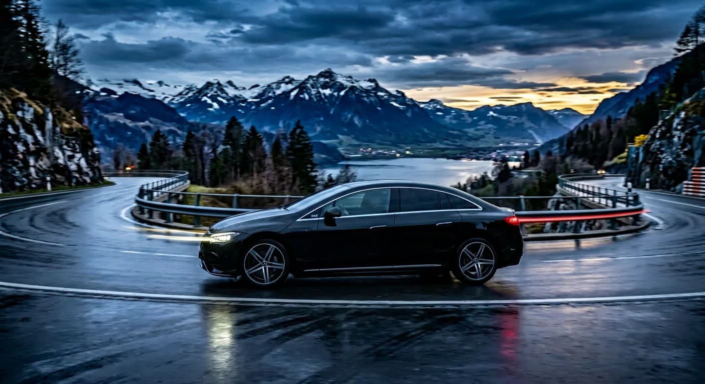 Mercedes EQE — side profile