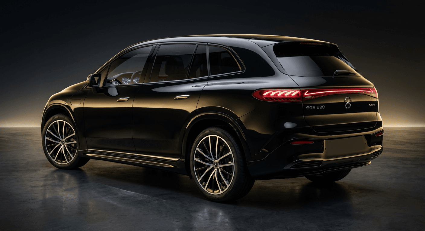 Mercedes EQS SUV — rear