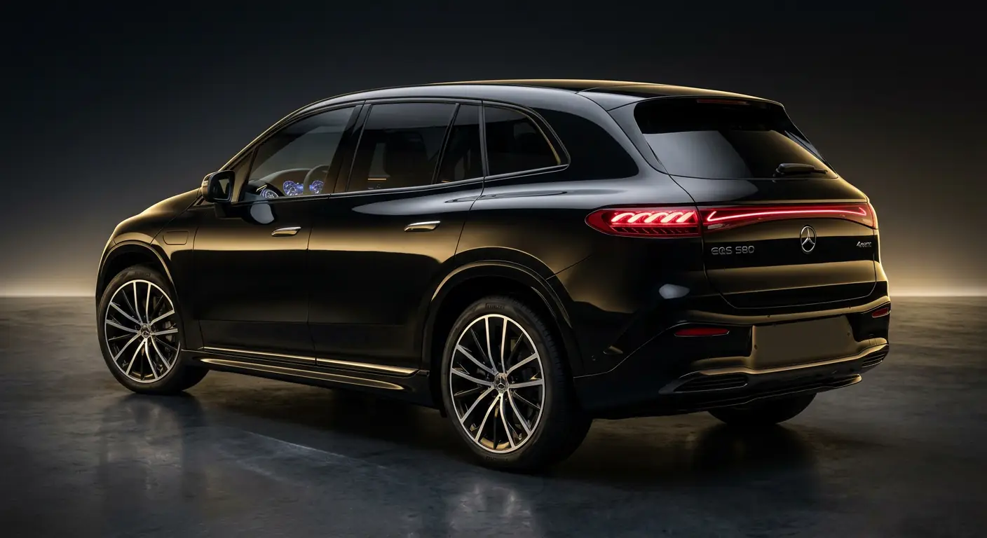 Mercedes EQS SUV — rear