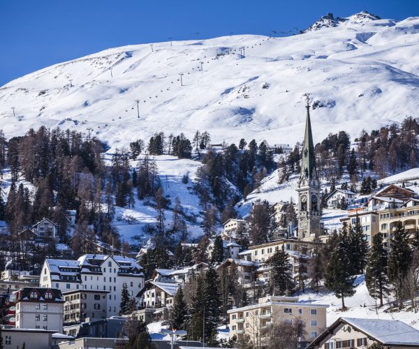 Winter landscape, Engadine, Switzerland